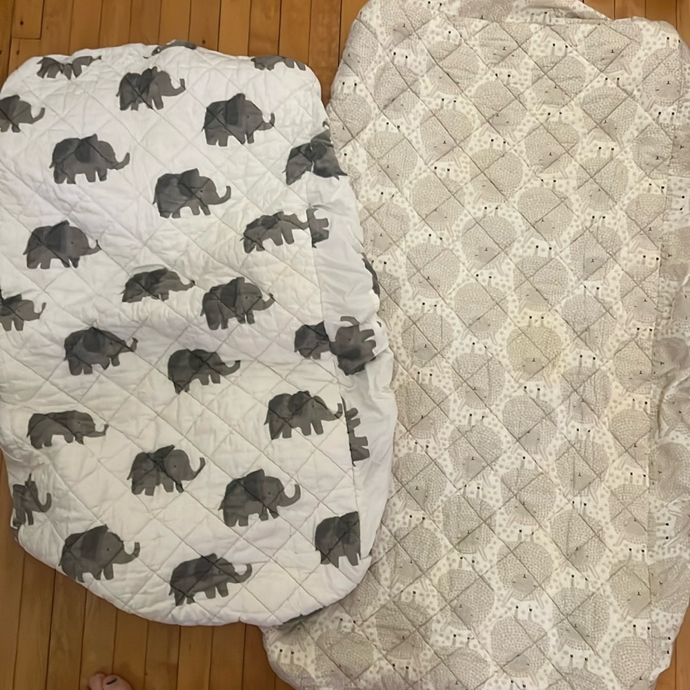 Set of 2 Land of Nod Changing Pad Covers
